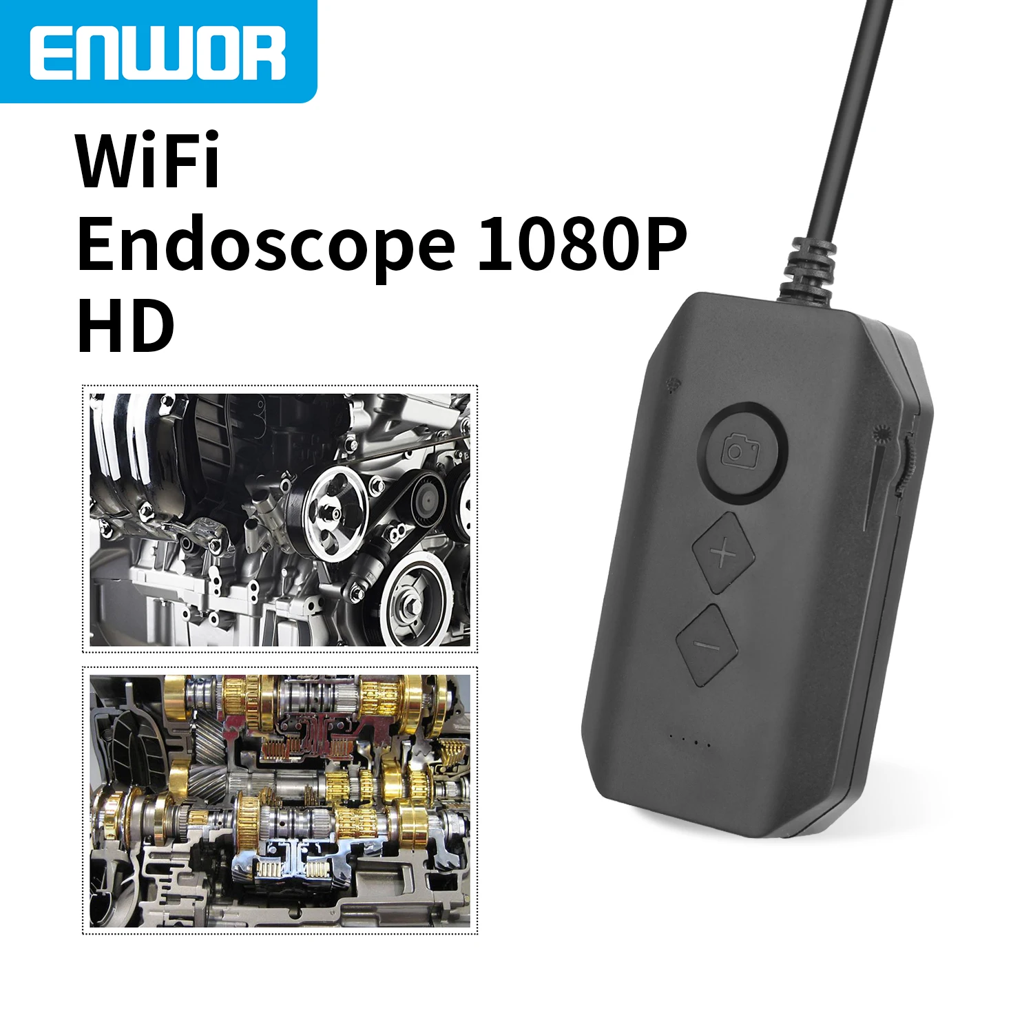 ENWOR 8 мм беспроводной Эндоскоп с одним и двумя объективами мини-камера 3 9 3X