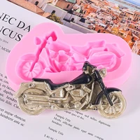 new motorcycle shape silicone fondant resin sugarcraft aroma stone ornaments mold for pastry cup cake decorating kitchen tool