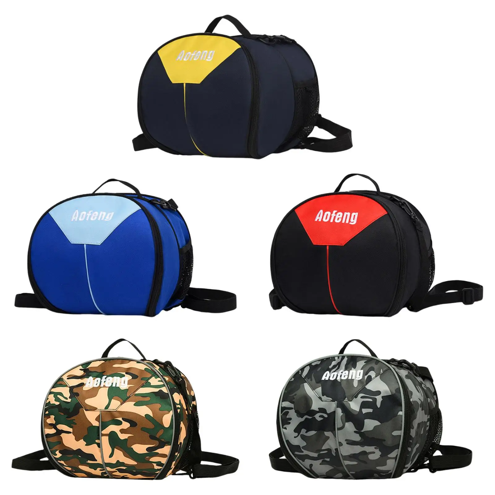 

Баскетбольная сумка через плечо с 2 боковыми карманами, двойной застежкой-молнией, прочная сумка для хранения футбольного мяча, софтбола, футбола, волейбола
