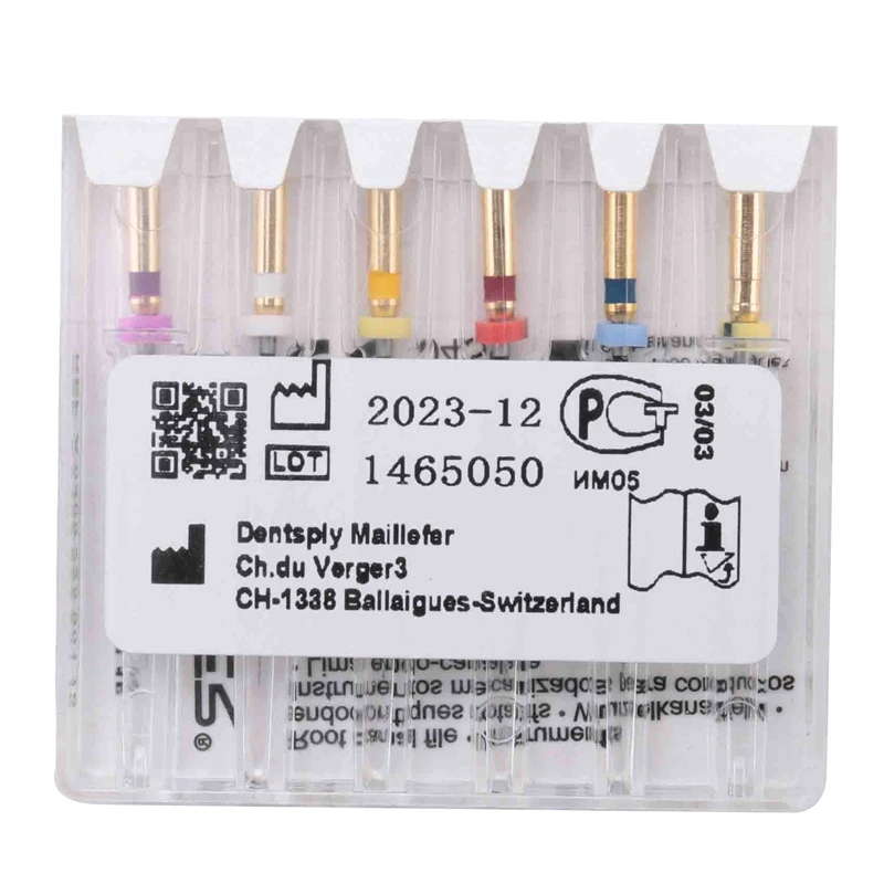 X-Pro Gold Protaper NITI Rotary Files 6PCS Endo Controlled Memory (Assorted 25MM)