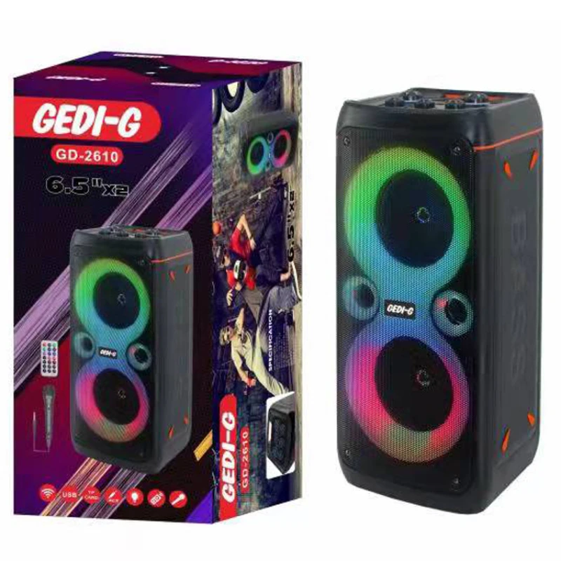 

Портативная bluetooth-колонка, 6,5 дюйма, с микрофоном