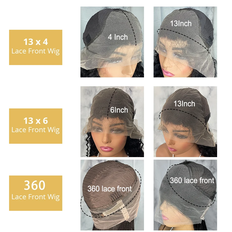 Парик женский из натуральных волос 13x4 13x6 360