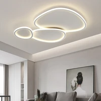 modern creative led ceiling lights nodic home indoor decor lustres for bedroom living dining room celling lamp round white light