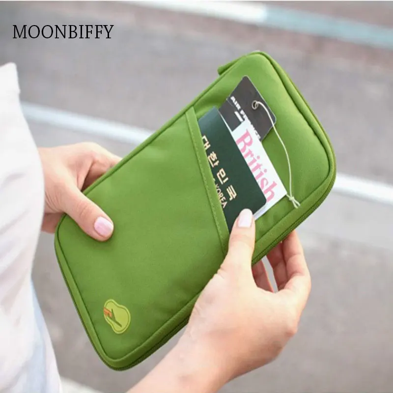 

Folder Document Bag Multi - Functional Long Paragraph Ticket Holder Printing Card Package Travel Passport File Package Zipper