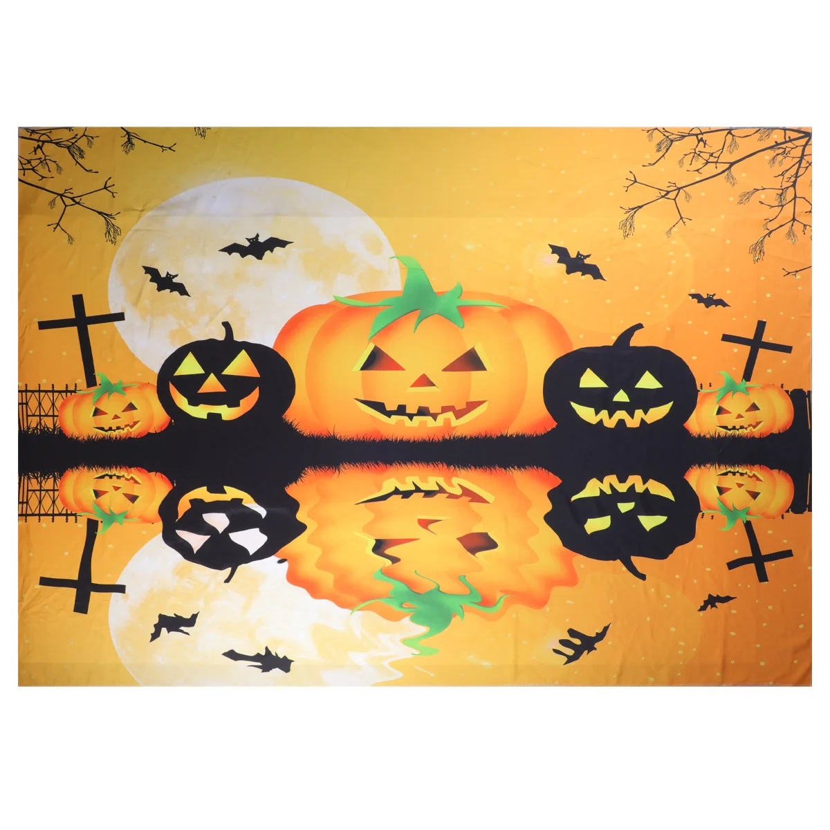 

Cover Jack Lanterntable Pumpkin Decor Party Prop Photo Wall Dinner Tapestry Mural Desk Yard Grave Tablecloth Polyestertablecloth