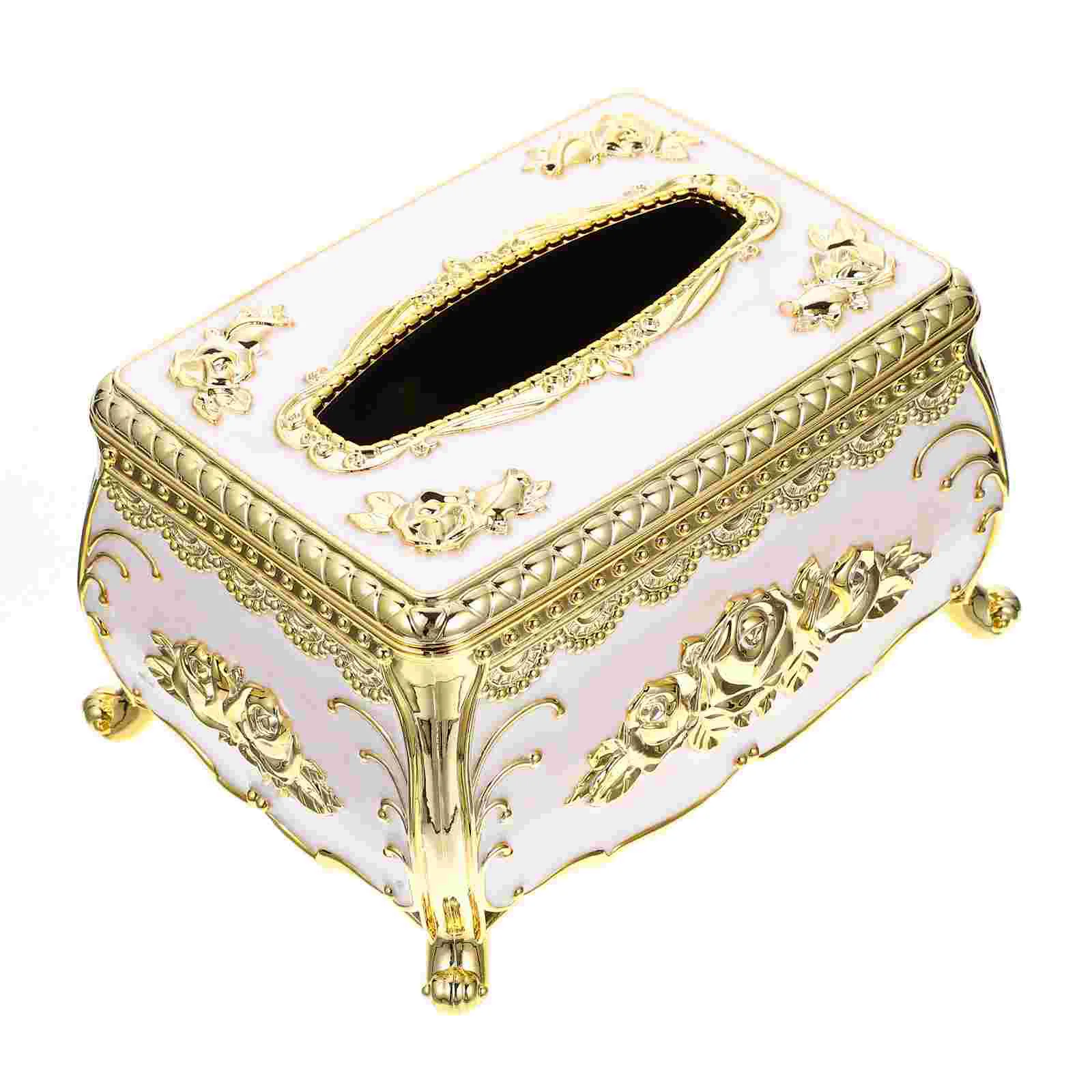 

Tissue Box Dispenser Cover Paper Facial Holder Napkin Towel Retro Container Bathroom Decorative Case Vintage Household Organizer