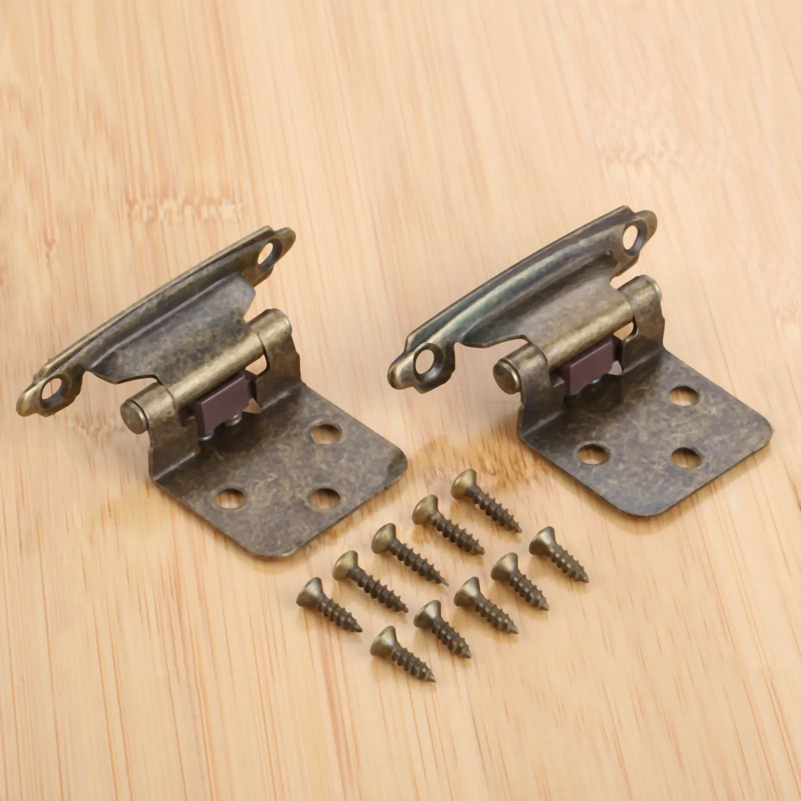 

Стальные самозакрывающиеся петли для шкафа 2 шт., серебристые/античная бронза/красные