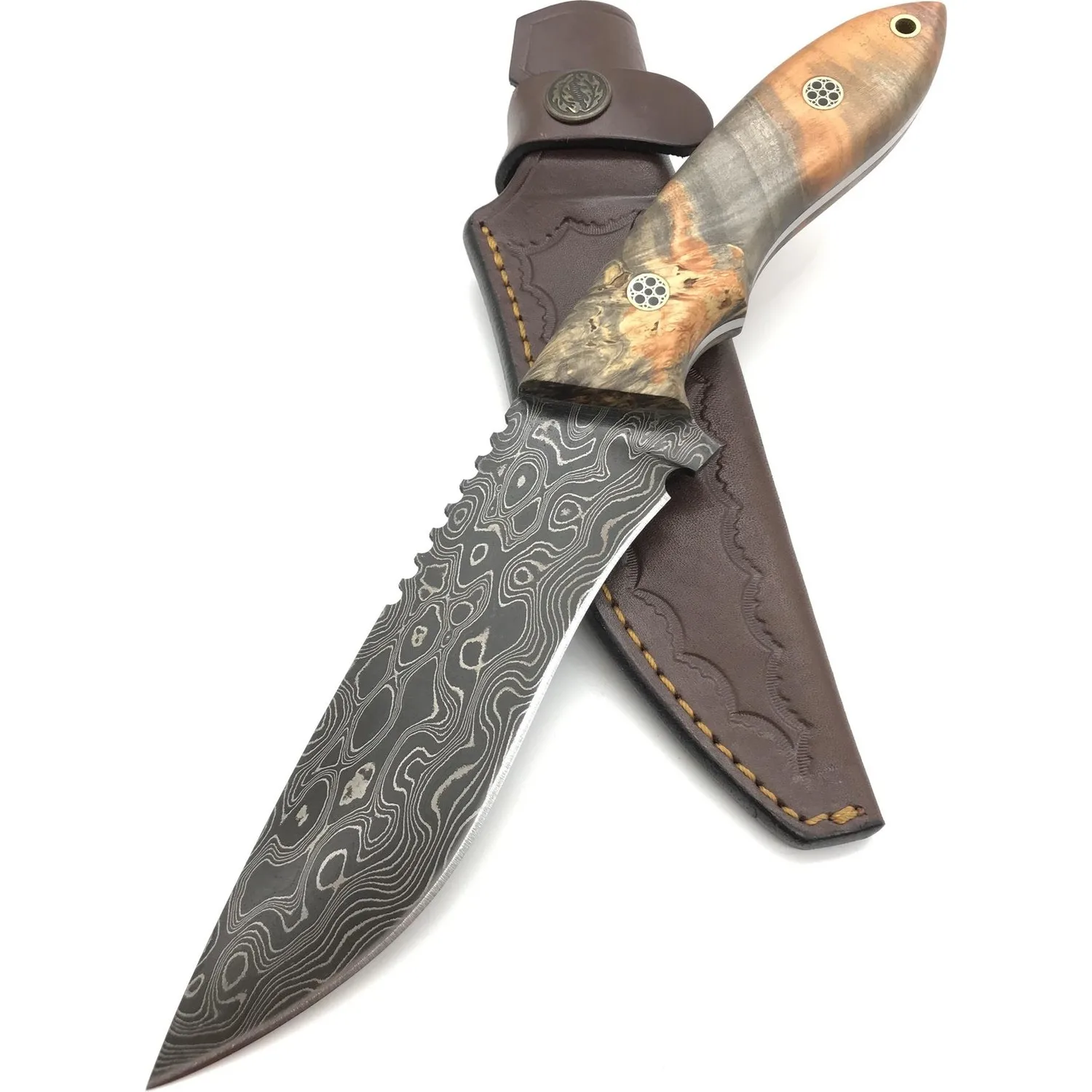 

Handmade Damascus Camping Knife DMS20-3