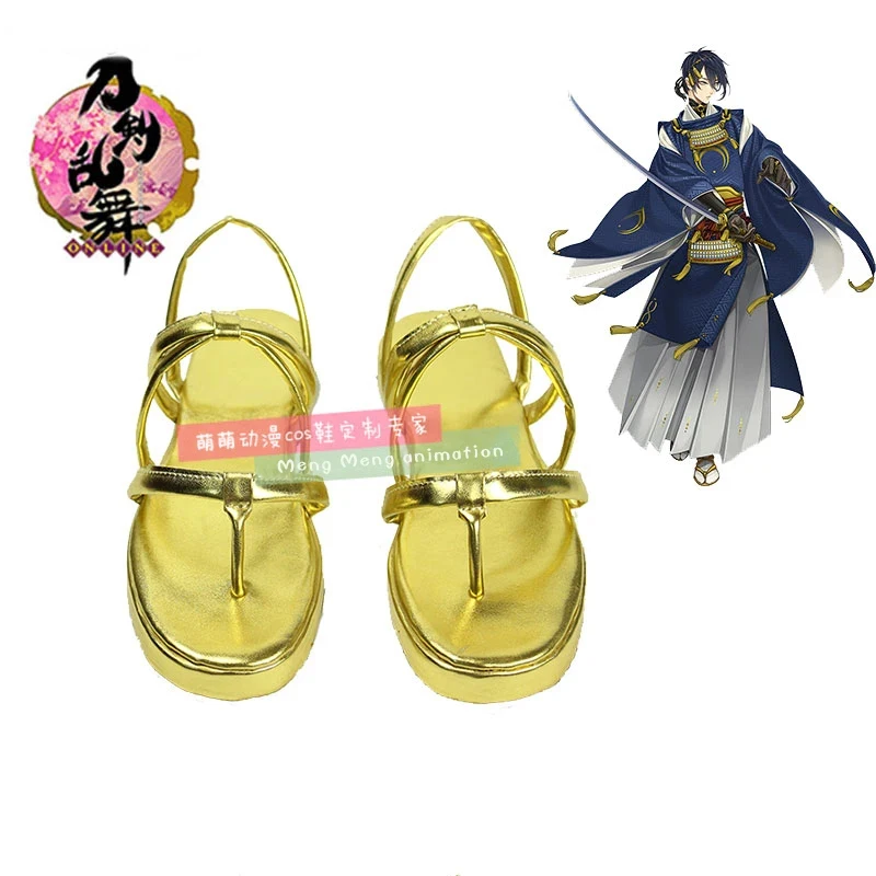 Фото Обувь для косплея по игре Touken Ranbu Online, ботинки Миказуки Мунечика, обувь для косплея на Хэллоуин, повседневная обувь для костюмированных вечеринок №1