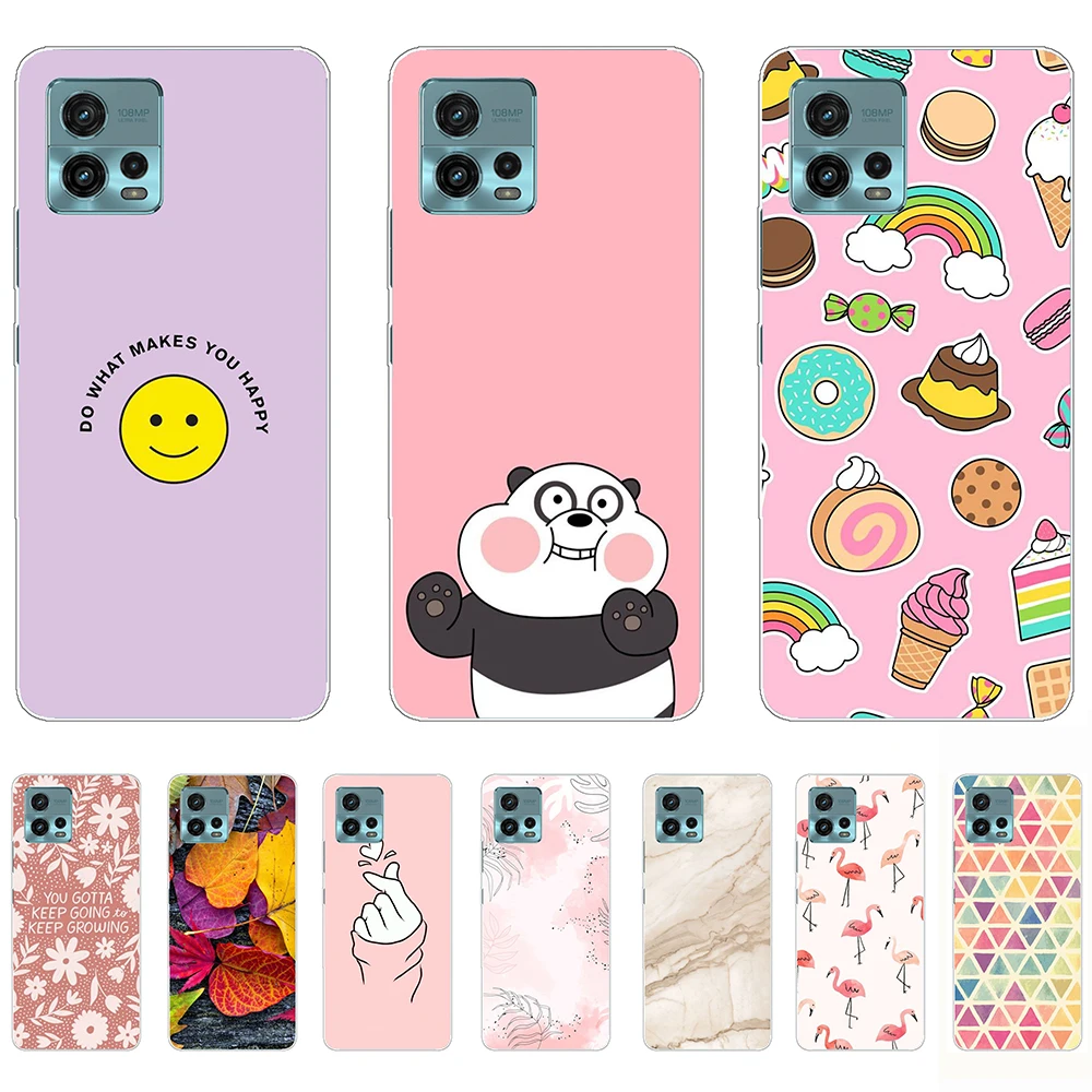 

for Motorola Moto G72 Case Silicon transparent Soft Tpu Shell Case on MotorolaG72 6.55inch shockproof Full protection Bumper