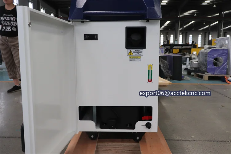 Миниатюрная волоконная лазерная машина Acctek 1500 Вт сварочный аппарат 3-в-1 с