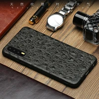 cowhide phone case for huawei mate 9 10 20 pro p10 p20 p30 lite ostrich texture back cover for honor 8x 9 10 case anti knock