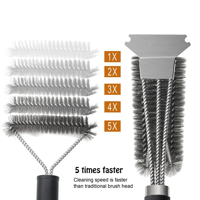 Набор для барбекю и гриля чистящая щетка из нержавеющей стали кухонные