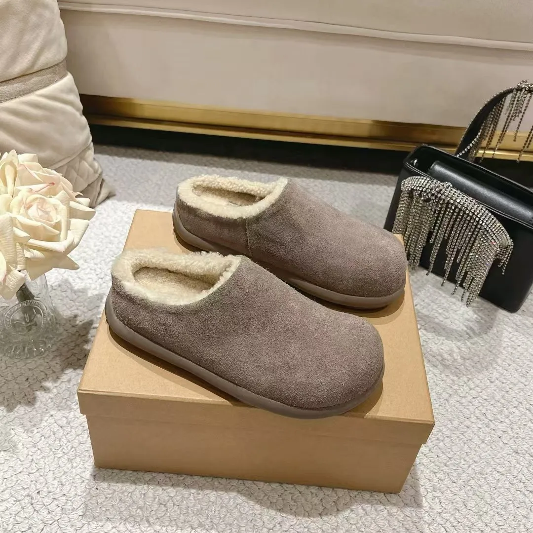 Дизайнерская брендовая женская обувь шерстяные интегрированные зимние ботинки