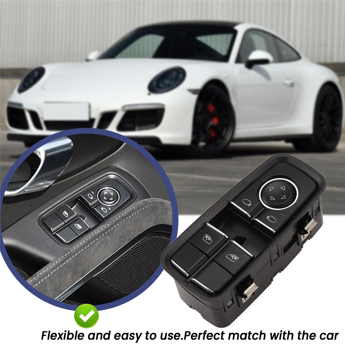 Переключатель управления окошком электропривода для Porsche 911 991 2012-2018 LHD