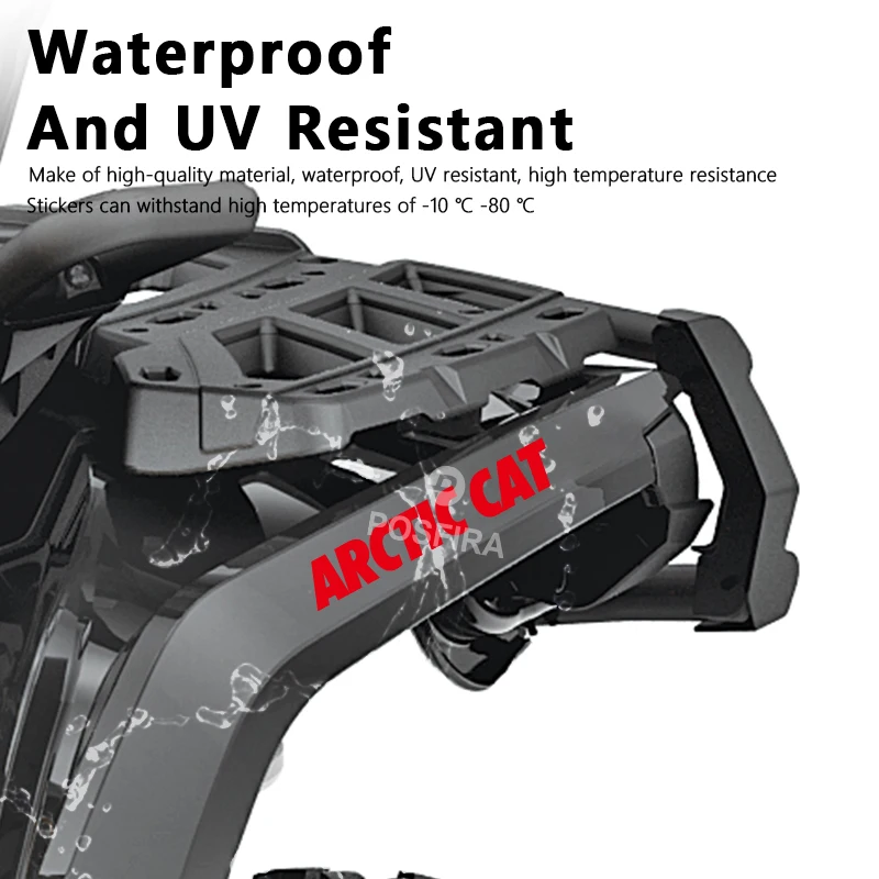 Фото POSFIRA ATV наклейки виниловые наклейки для Arctic Cat 400 700 500 1000 650 300 450 4x4 Wildcat 1000 графическая эмблема аксессуары для UTV №4