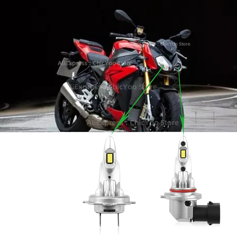 

Лампа для передней фары мотоцикла, 2 шт., 6000K, 60 Вт, лампа для двигателя, подключи и работай для BMW S1000R, 2014, 2015, 2016, 2017, 2018, 2019