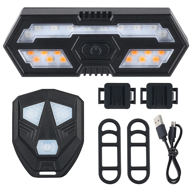 

New Bike Turn Signals Remote Control Bicycle Direction Indicator MTB LED Rear Light Cycling Taillight With Horn
