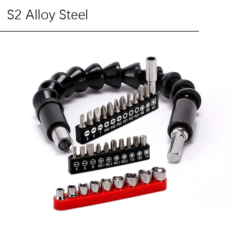 

Flexible Shaft Tool Electronics Drill Screwdriver Bit Holder Connect Link Multitul Hex Shank Extension Snake Bit