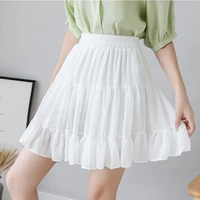 e girls women ruffle skirt mini skirts for women fashion 2022 korean short summer black sexy high waisted white polka dot