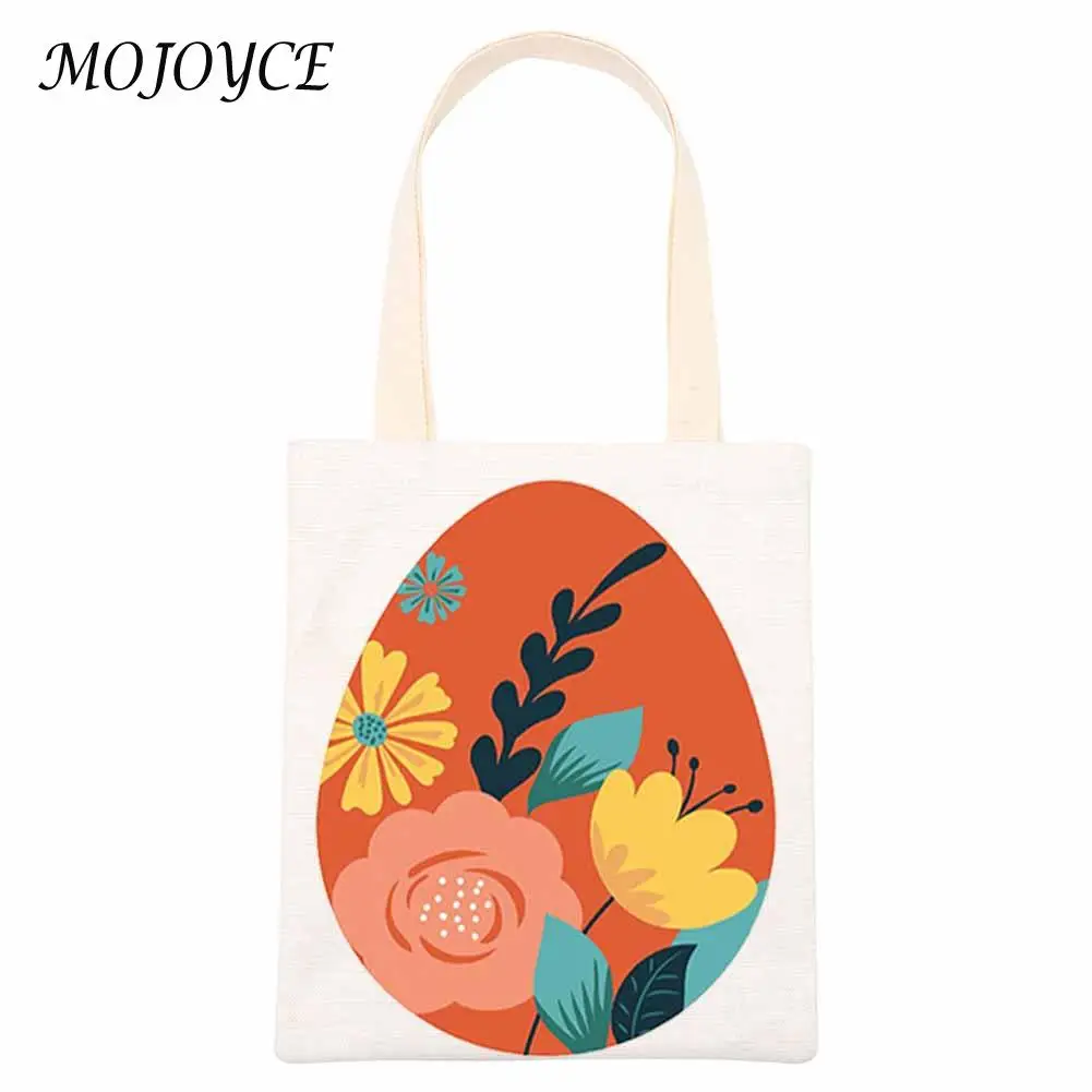 

Famous Designer Women Handbag Canvas Shoulder Bag Flower Egg Printing School Shopping Bag for Women Birthday Gift