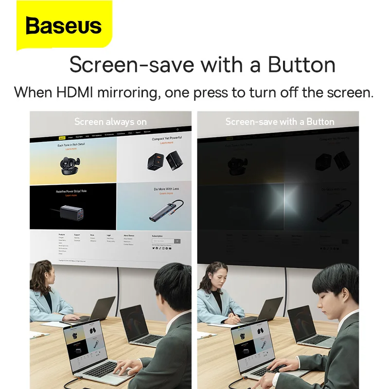 USB-концентратор Baseus с портом USB Type-C на 4K HDMI-совместимый адаптер 3 0 PD 6 в 1 док-станция