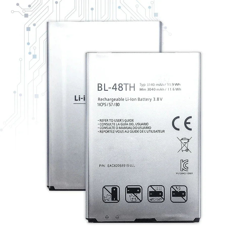 Аккумулятор BL-48TH 3140 мАч для LG E940 E977 F-240K F-240S Optimus G Pro lite D686 E980 E985 E986