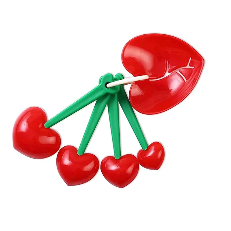 

5pcs/set Heart Shape Measuring Spoon Scoop Kitchen Tool DIY Egg White Separator Multifunction Measuring Cups Measuring Spoon