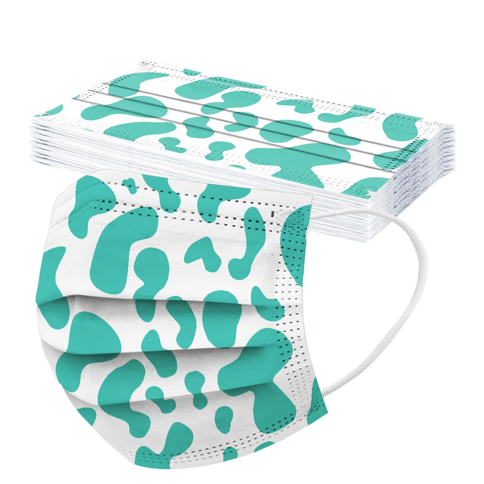 10 шт./упаковка одноразовые маски для лица с рисунком коровы |