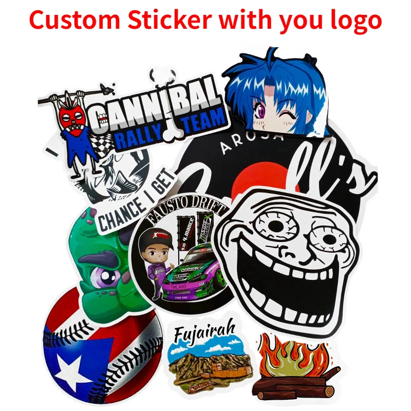 

Custom sticker printing die cut decal stickers hologram Laser Vinyl Waterproof Anime Cartoon Holographic Stickers