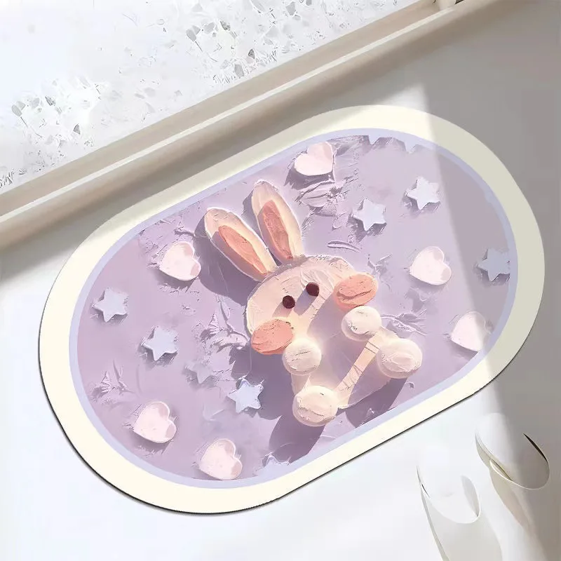 

Small Fresh Creative Carpet Cartoon Household Entrance Mat
