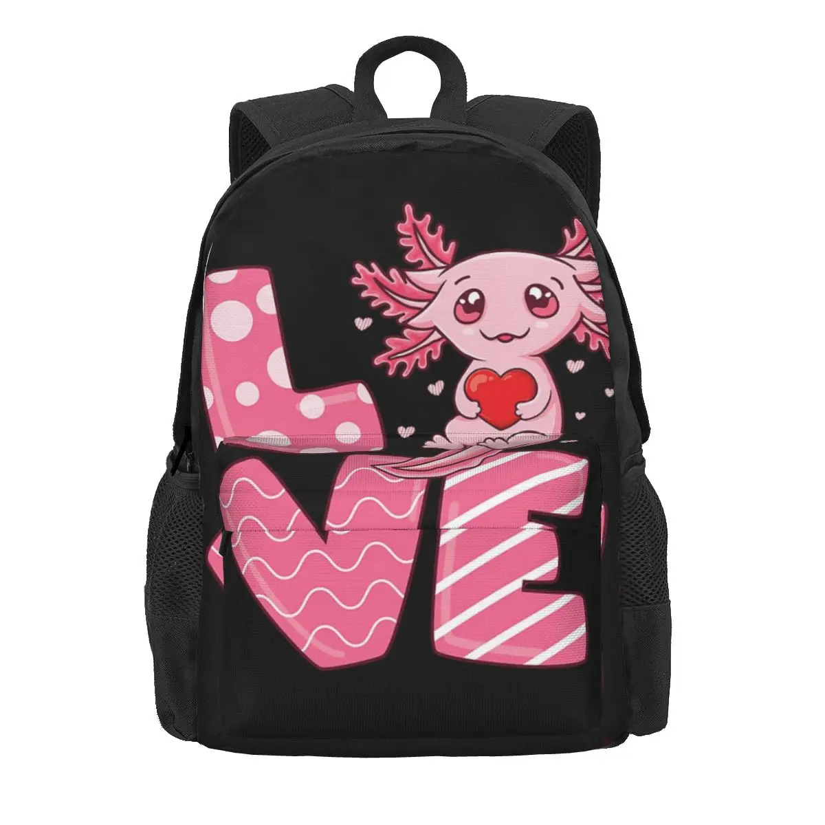 

Axolotl Sea Animal Backpacks Large Capacity Children School Bag Shoulder Bag Laptop Rucksack Fashion Travel Rucksack