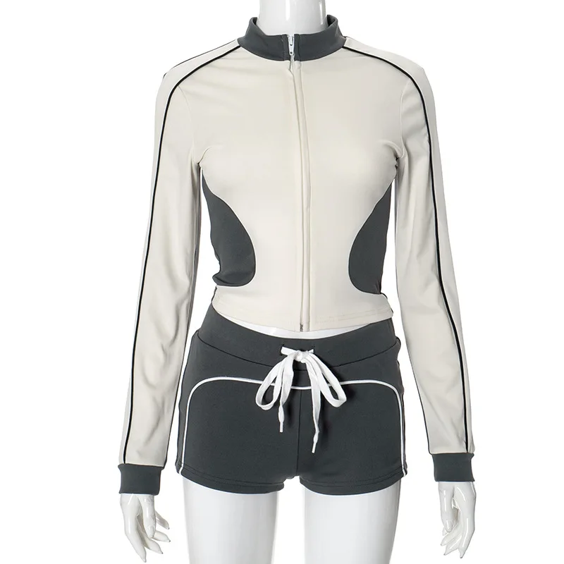 Укороченные куртки Топы Комплект брюк из 2 предметов Одежда 2024 Женские