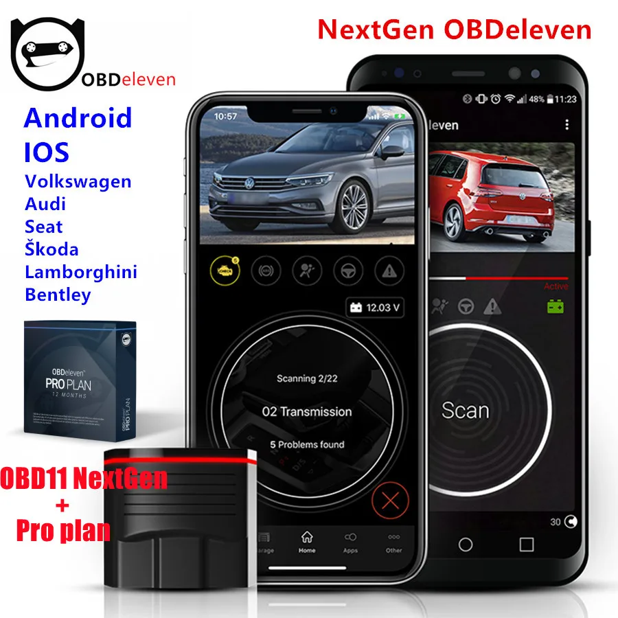 

OBDeleven Nextgen obd11 Pro OBD2 Автоматический сканер Автомобильные инструменты Поддержка IOS + Android для Volkswagen VW Polo Golf/BMW/Audi/Seat/Skoda