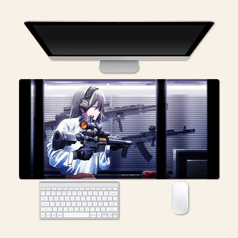 

Anime Large Mouse Pad Girls' Frontline M4A1 PlayMat Game Creative Desk Gaming Mat Office Mousepad