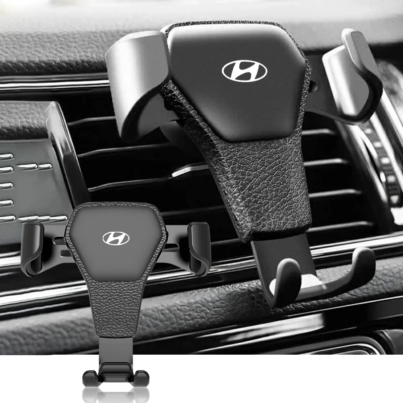 

1pcs New Car Mobile Phone Holder Air Vent Clip GPS Navigation For Hyundai Santa Sonata Solaris Azera Creta I30 Ix25 Tucson IX35