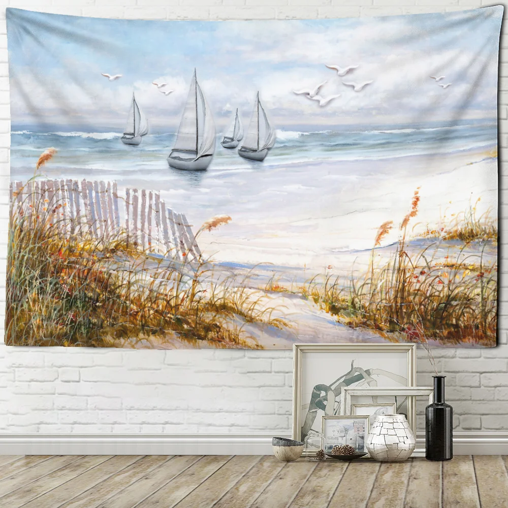 Гобелен с принтом Ван Гога знаменитый гобелен изображением звездного неба