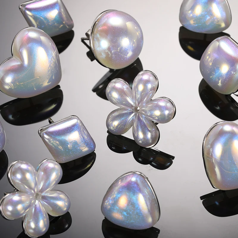 

Модные ювелирные изделия Daintry с опалом, минималистичные круглые треугольные бриллианты из нержавеющей стали