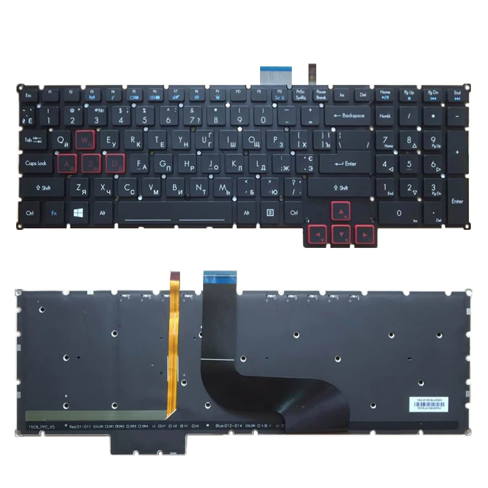 Новая русская клавиатура для Acer Predator 17 15 GX-791 GX-792 G9-591/591R G9-592/593 G9-791/792 PH517-51 с