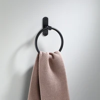 towel ring space aluminum wall mounted round towel holder towel rack shelf round bath towel rack bathroom rack accessories
