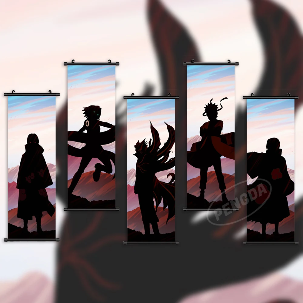

Wall Art Anime Canvas Naruto Pictures Sasuke Uchiha Painting Lee Locke Print Haruno Sakura Poster Hanging Scrolls Home Decoratio