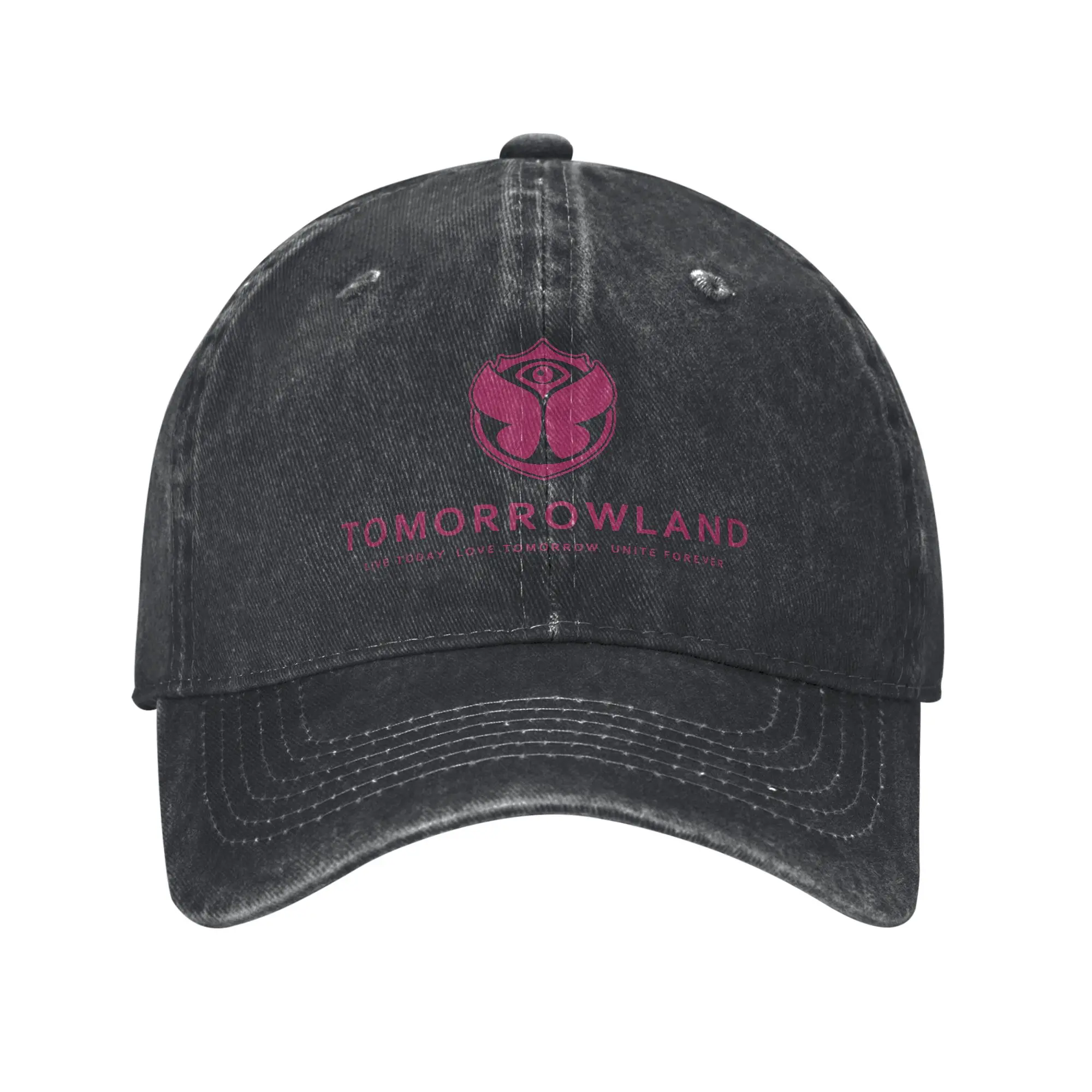 Фото Бейсболка Custom Tomorrowland для женщин и мужчин, регулируемая, в стиле фестиваля бельгийской электронной танцевальной музыки, уличная одежда №1