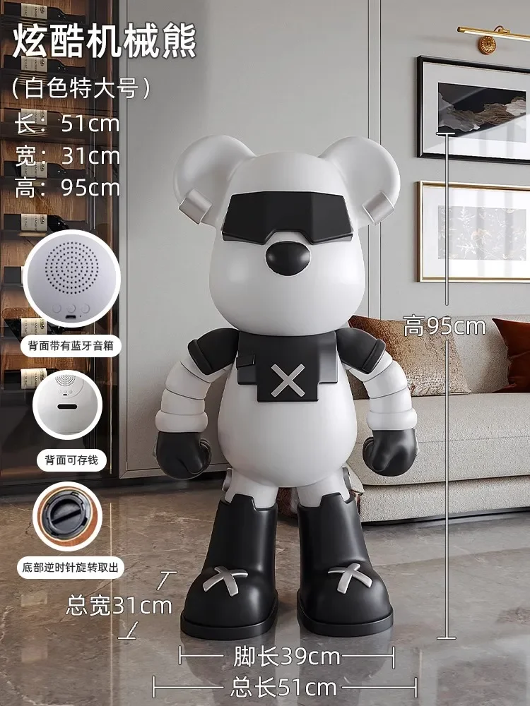 Украшение дома световой меч статуя медведя большое украшение для пола гостиная