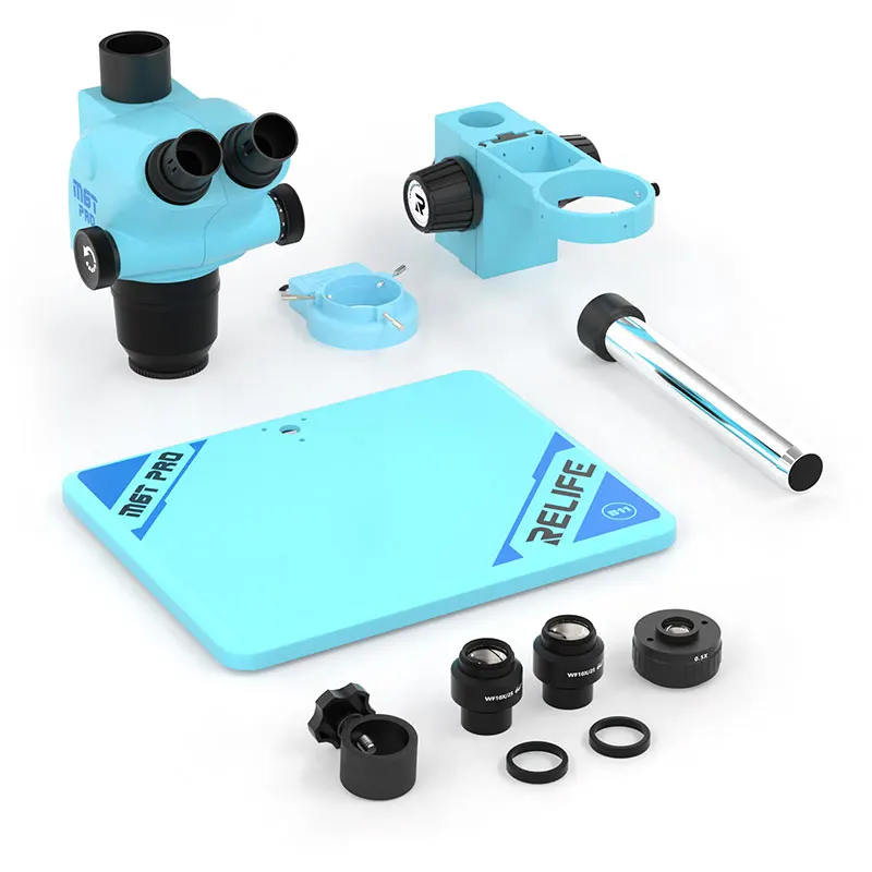 Тринокулярный HD-стереомикроскоп с непрерывным увеличением 6 5x-65X