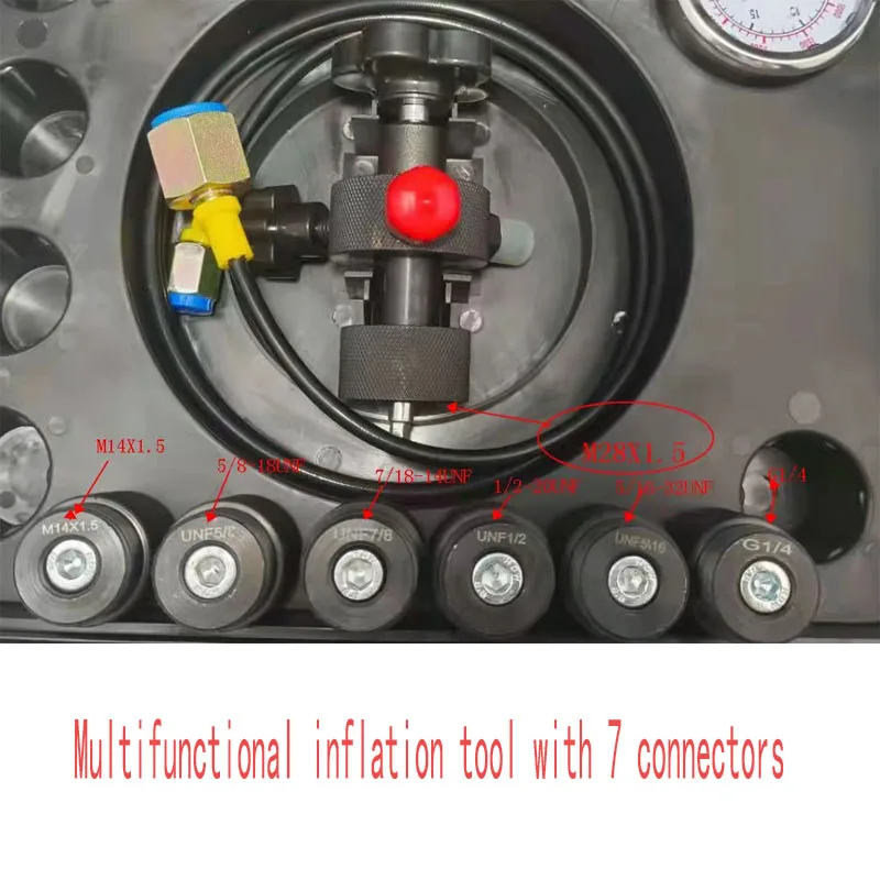 

Hydraulic Accumulator Charging Pressure Nitrogen Gas Kit FPU-1 250bar Inflatable Tool 5/16-32UNF 7/8UNF