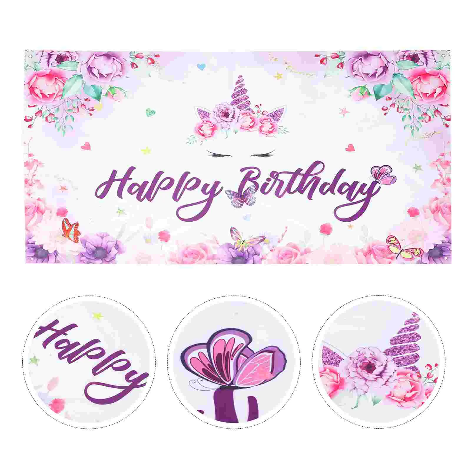 

Backdrop Girls Birthday Party Photography Background Scene Layout Decor