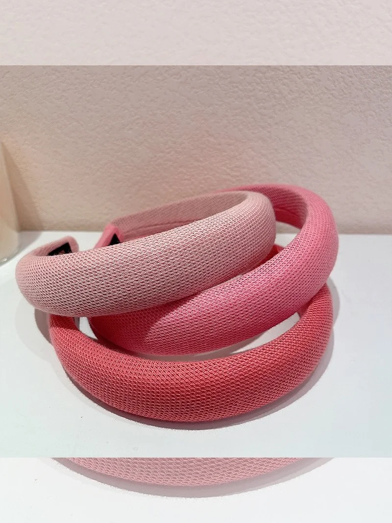 

Женская губчатая повязка на голову, розовый обруч с высоким верхом в виде черепа, универсальный обруч для волос в Корейском стиле, красный о...