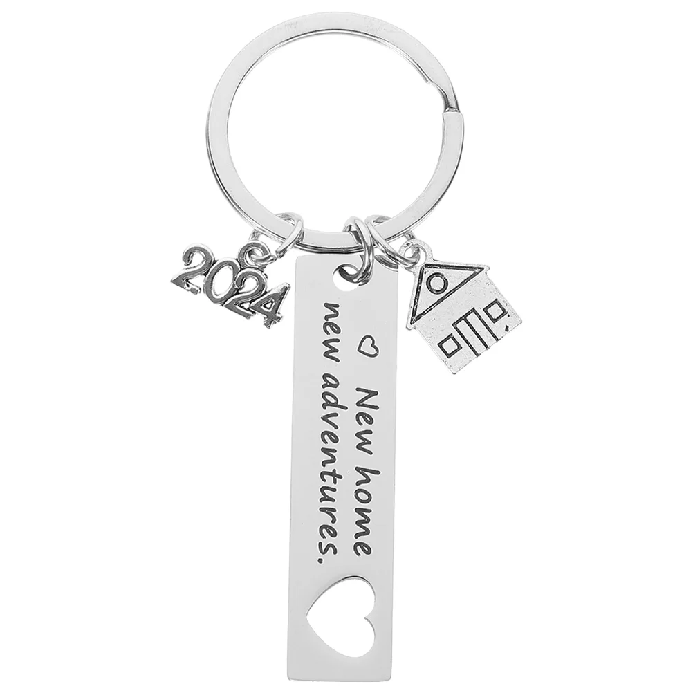 

Подарок на новоселье для дома, новый брелок для ключей для дома, декоративный брелок для ключей, украшение для ключей на новоселье из нержавеющей стали