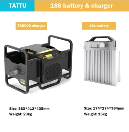 Литиевая батарея TATTU 18S 30000 мАч 68,4 в, литий-полимерная батарея TA9000, зарядное устройство для DIY радиоуправляемого дрона, UAV модели