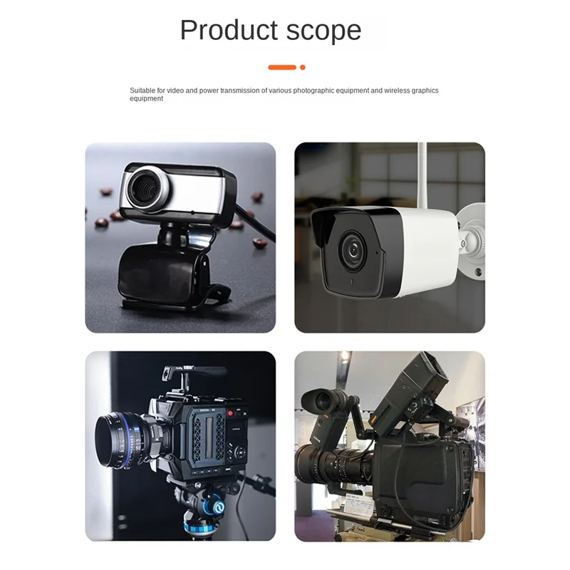 Разъем D-TAP для порта постоянного тока Кабель питания монитора Пружинный провод с